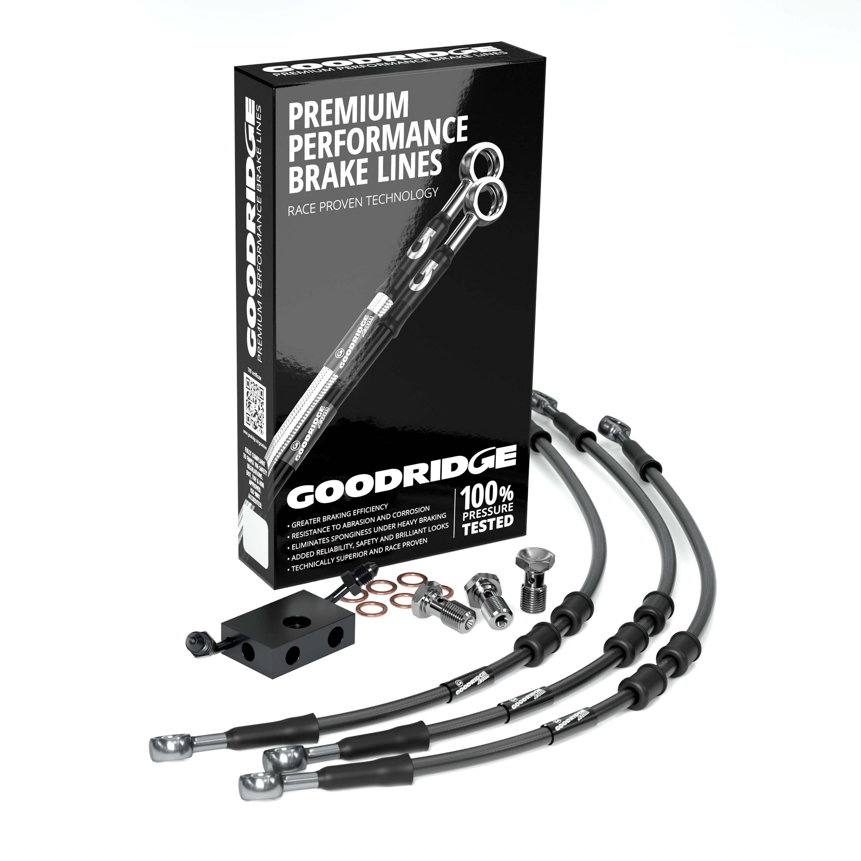 FRONT PERFORMANCE BRAKE HOSE KIT FOR HARLEY DAVIDSON FLHTK SHRINE ELECTRA GLIDE ULTRA LIMITED SHRINE (ABS) 15-23 Harley Davidson
