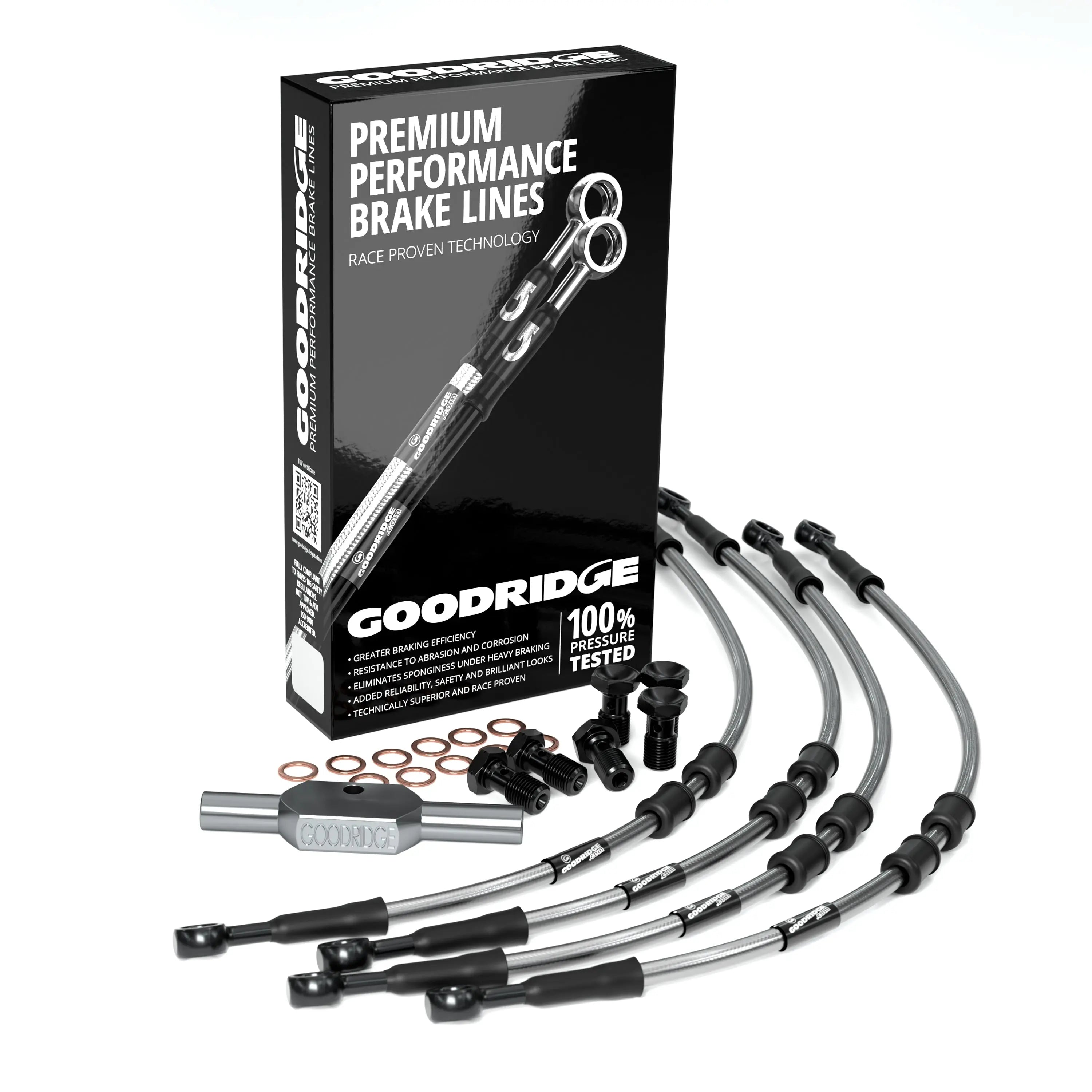 FRONT PERFORMANCE BRAKE HOSE KIT FOR HARLEY DAVIDSON FLTRX ROAD GLIDE (ABS) 10-13 Harley Davidson