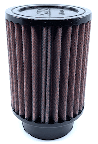 DNA ROUND RUBBER TOP AIR FILTER - 155mm Long / Clamp on 54mm - Motorcycle Performance Store