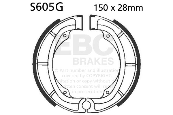EBC Motorcycle Brake Pads for SUZUKI DR 500 1984-1988