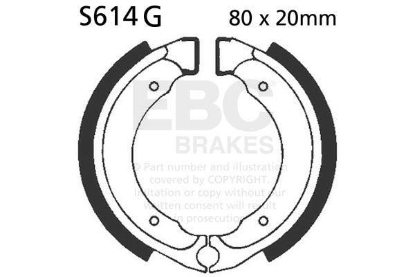 EBC Motorcycle Brake Pads for KAWASAKI KFX 80 KSF 2003-2006