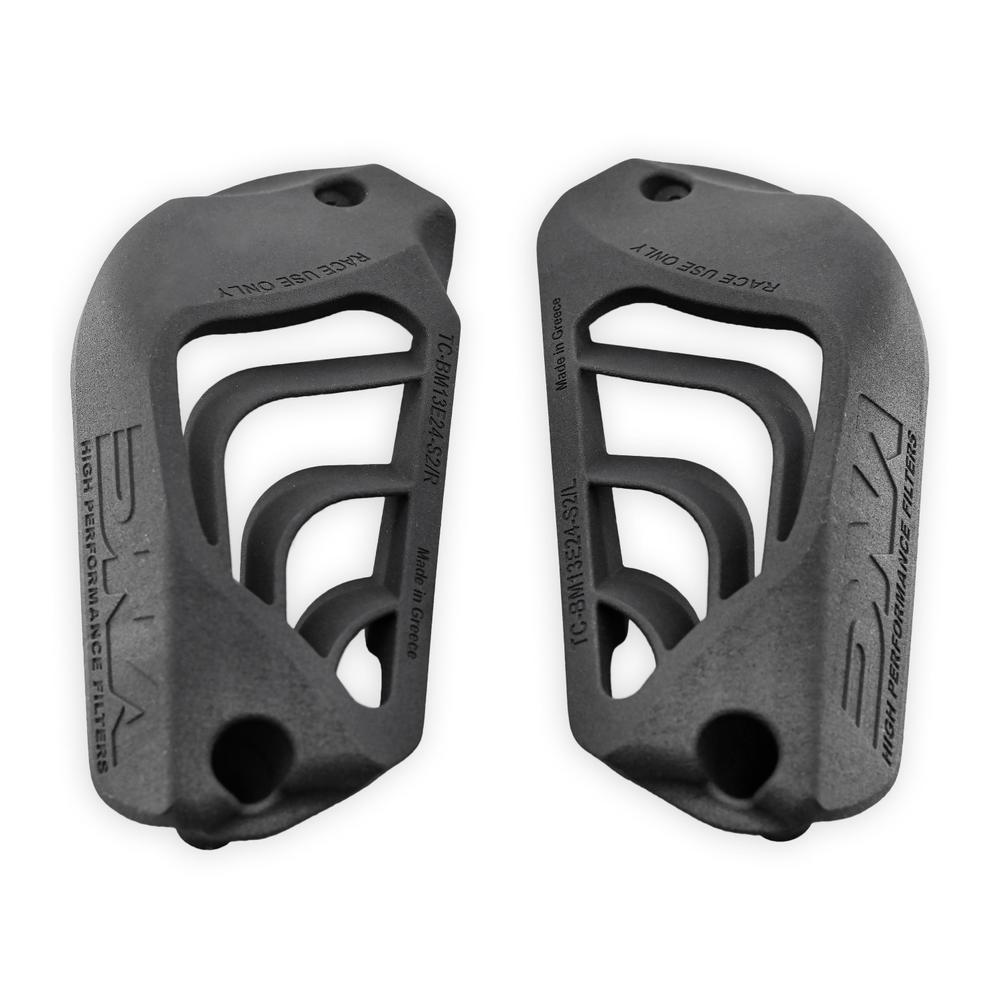 DNA Stage 2 airbox intake covers designed for BMW R1300RT showing airflow vent design and reinforced construction