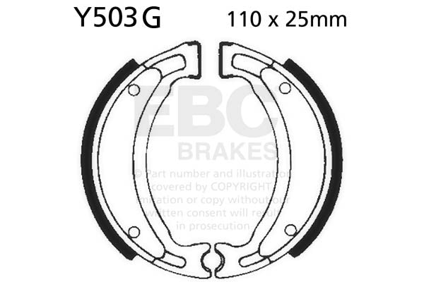 EBC Motorcycle Brake Pads for YAMAHA DT 50 MX 1992-1995