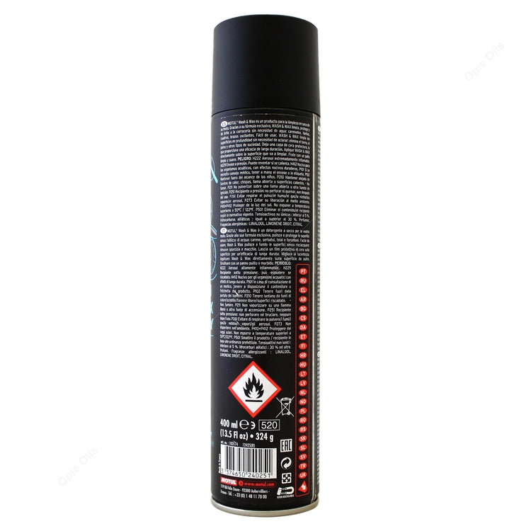 Motul E9 WASH & WAX AEROSOL